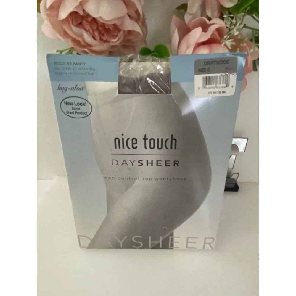 Hug Alon Nice Touch Day Sheer Non Control Driftwood Size C Sheer Toe New Vintage